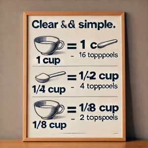 How Many Tablespoons Are in a Cup