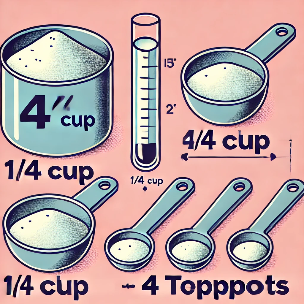 Cooking Conversions: How Many Tablespoons Are in 1/4 Cup?